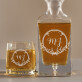 Initialen 2 - Set: und Whiskygläser mit Gravur