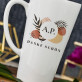 Initialen Danke schön - personalisierte Tasse