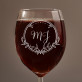 Initialen - Weinglas mit Gravur