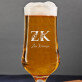 Initialen Vor- und Nachname floral - Biertisch