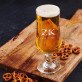 Initialen Vor- und Nachname floral - Biertisch