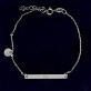 Initialen - Liebe - Silbernes Armband mit Plättchen