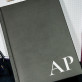 Serif Initialen - Notizbuch A5 mit Aufdruck