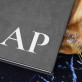 Serif Initialen - Notizbuch A5 mit Aufdruck