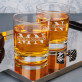 Initialen Vor - und Nachname - Whiskyglas