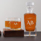 Initialen - Whiskykaraffe und Whiskygläser - Set mit Gravur Initialen - Whiskykaraffe und Whiskygläser - Set mit Gravur