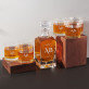 Initialen - Whiskykaraffe und Whiskygläser - Set mit Gravur Initialen - Whiskykaraffe und Whiskygläser - Set mit Gravur