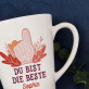 Du bist die Beste - personalisierte Tasse