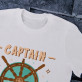 Kapitän - T-Shirt mit Aufdruck für Herren