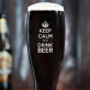 Keep calm - Bierglas mit Gravur