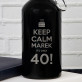 Keep Calm Geburtstag - Wasserflasche 0,5l mit Karabinerhaken