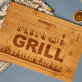 King of the Grill - Schneidebrett mit Gravur