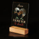 I love you to death - Druck auf Acrylglas mit LED Beleuchtung