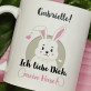 Ich liebe Dich, Mein Hase - personalisierte Tasse