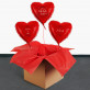 Ich liebe Dich - Set mit Heliumballons - Herzen
