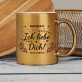 Ich liebe dich - Goldbecher