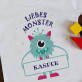 Liebes Monster - T-shirt mit Aufdruck für Kinder