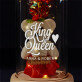 King & queen - Ewige Rose mit Teddybär King & queen - Ewige Rose mit Teddybär