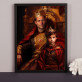 König, Papa mit Sohn - Königliches Porträt