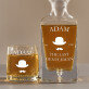 Last Gentleman - Whiskykaraffe und Whiskygläser - Set mit Gravur Last Gentleman - Whiskykaraffe und Whiskygläser - Set mit Gravur