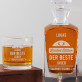Limited Edition - Whiskykaraffe und Whiskygläser - Set mit Gravur