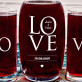 LOVE - Set: Karaffe und zwei Gläser mit Gravur