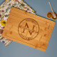 Monogramm - Schneidebrett mit Gravur Monogramm - Schneidebrett mit Gravur