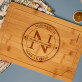 Monogramm - Schneidebrett mit Gravur Monogramm - Schneidebrett mit Gravur