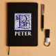 Monogram - Set mit Notizbuch