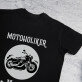 Motoholiker - Schwarzes T-Shirt für Herren
