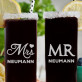 Mr & Mrs - zwei Longdrinkgläser mit Gravur