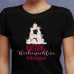 Weihnachten - Schwarzes T-Shirt für Damen