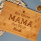 Beste Mama - Schneidebrett mit Gravur