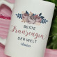 Beste Trauzeugin - personalisierte Tasse
