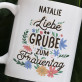 Liebe Grüße zum Frauentag - personalisierte Tasse