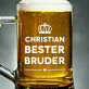 Bester Bruder - Personalisierter Bierkrug
