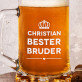 Bester Bruder - Personalisierter Bierkrug