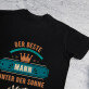 Bester Mann - Schwarzes T-Shirt für Herren