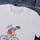 Der schnellste Radfahrer der Stadt - T-Shirt mit Aufdruck für Herren