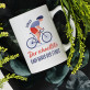 Schnellster Radfahrer - personalisierte Tasse