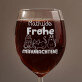 Frohe Miaunachten - Weinglas mit Gravur
