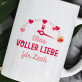 Voller Liebe 2 - Personalisierte Tasse