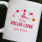 Voller Liebe 2 - Personalisierte Tasse