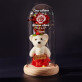 Schöne blume - Ewige Rose mit Teddybär