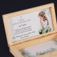 Erste Heilige Kommunion Göttliche Liebe Mädchen - Geldgeschenkbox aus Holz