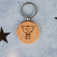 Hund - Schlüsselanhänger aus Holz
