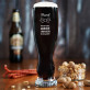 Besoffen, aber elegant - Bierglas mit Gravur