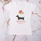 Ein halber Meter Liebe - T-Shirt mit Aufdruck für Damen
