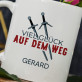 Viel Glück auf dem Weg - personalisierte Tasse