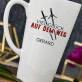 Viel Glück auf dem Weg - personalisierte Tasse